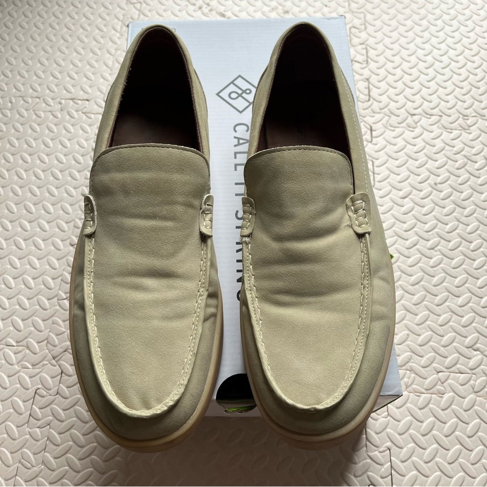 Call It Spring Men's Cream Slip-On Loafers